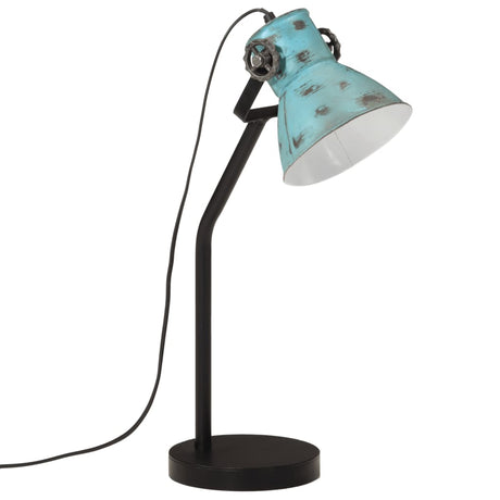 Bureaulamp 25 W E27 17x17x60 cm verweerd blauw - AllerleiShop