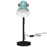 Bureaulamp 25 W E27 17x17x60 cm verweerd blauw - AllerleiShop