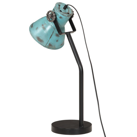 Bureaulamp 25 W E27 17x17x60 cm verweerd blauw - AllerleiShop