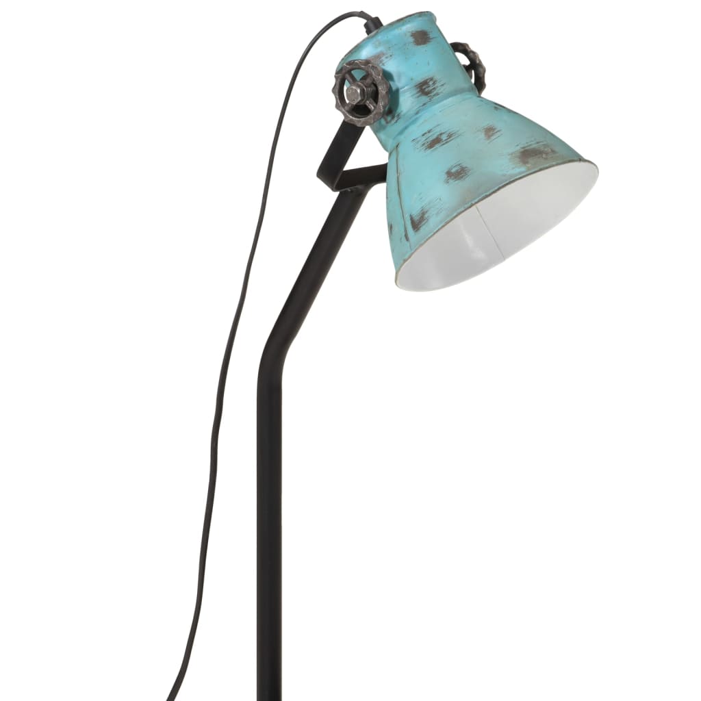 Bureaulamp 25 W E27 17x17x60 cm verweerd blauw - AllerleiShop