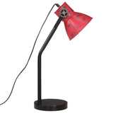 Bureaulamp 25 W E27 17x17x60 cm verweerd rood - AllerleiShop