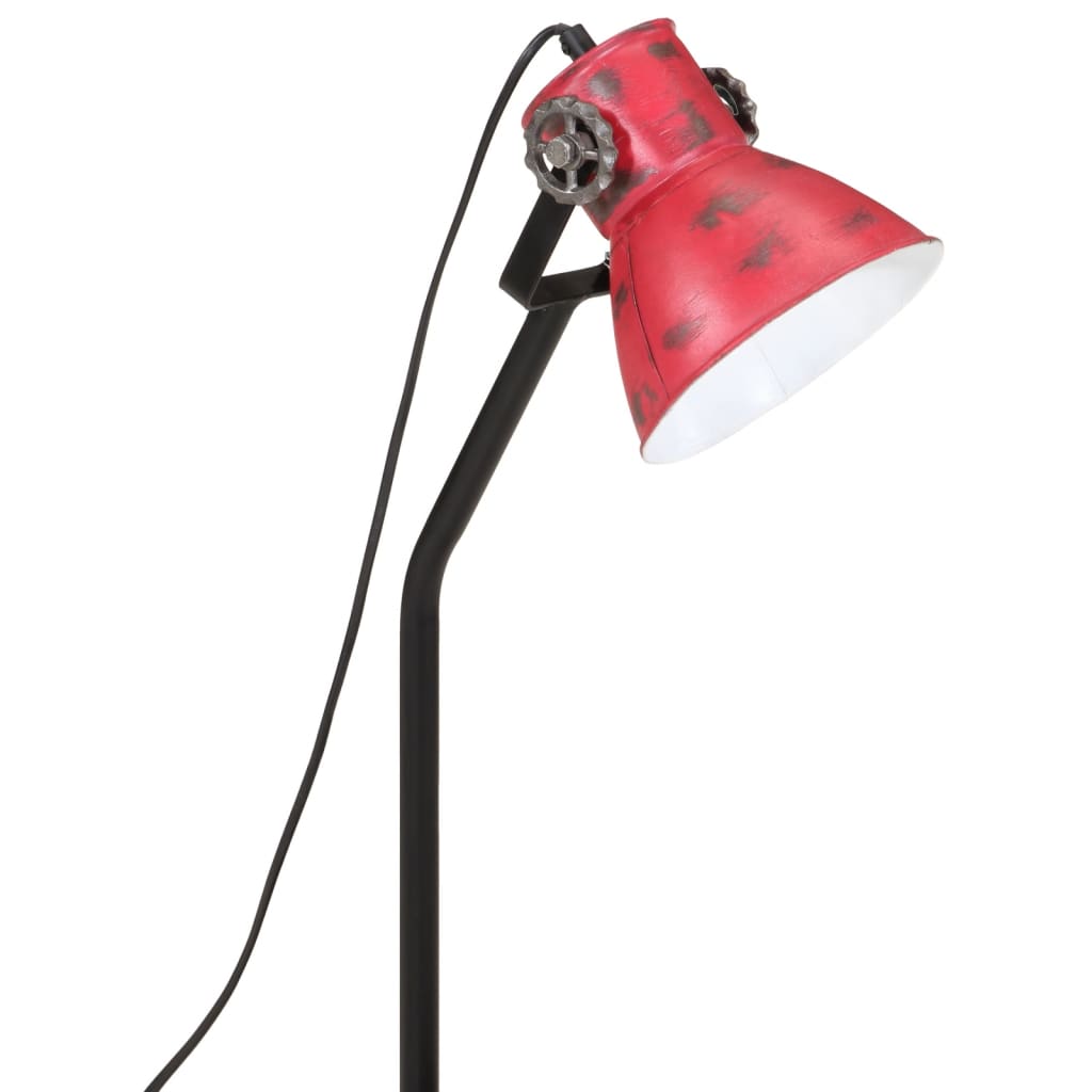 Bureaulamp 25 W E27 17x17x60 cm verweerd rood - AllerleiShop