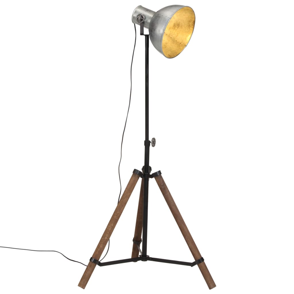 Vloerlamp 25 W E27 75x75x90-150 cm vintage zilverkleurig - AllerleiShop