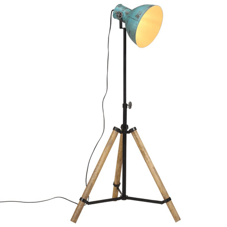 Vloerlamp 25 W E27 75x75x90-150 cm verweerd blauw - AllerleiShop