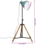 Vloerlamp 25 W E27 75x75x90-150 cm verweerd blauw - AllerleiShop