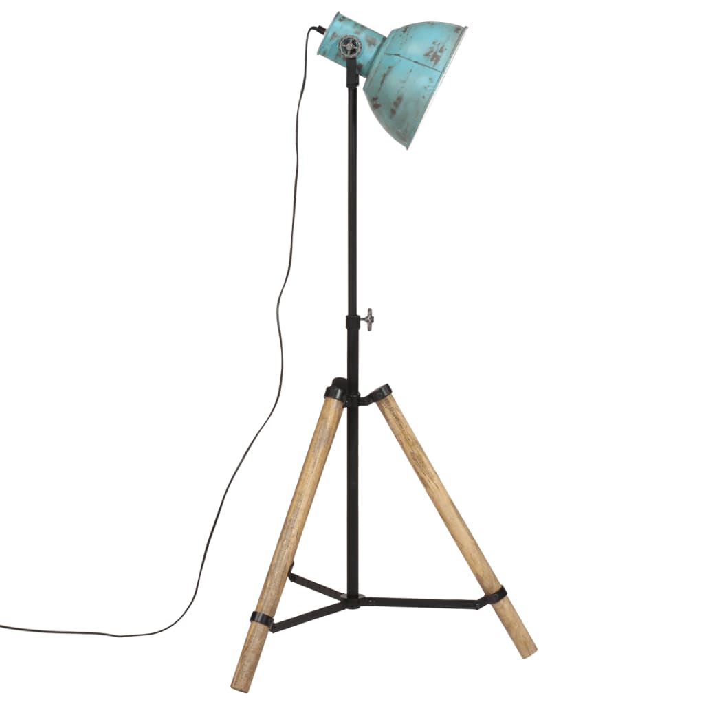 Vloerlamp 25 W E27 75x75x90-150 cm verweerd blauw - AllerleiShop