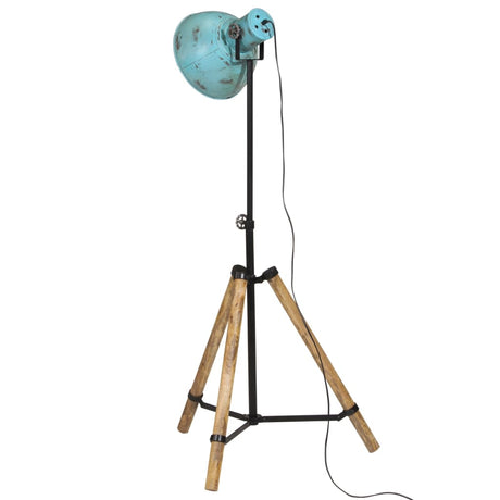 Vloerlamp 25 W E27 75x75x90-150 cm verweerd blauw - AllerleiShop