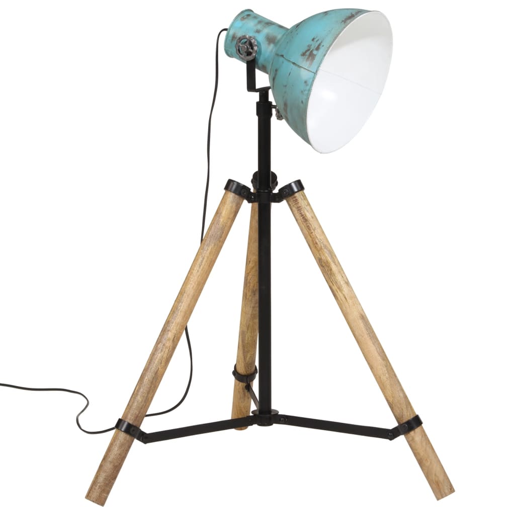 Vloerlamp 25 W E27 75x75x90-150 cm verweerd blauw - AllerleiShop