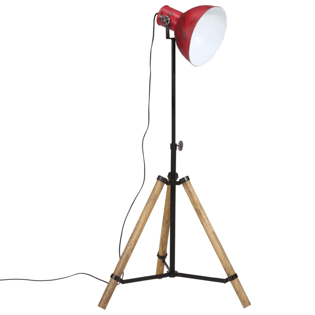 Vloerlamp 25 W E27 75x75x90-150 cm verweerd rood - AllerleiShop