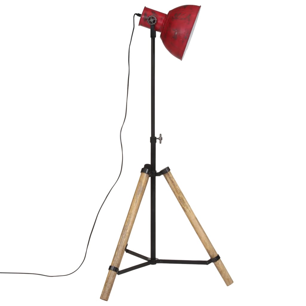 Vloerlamp 25 W E27 75x75x90-150 cm verweerd rood - AllerleiShop