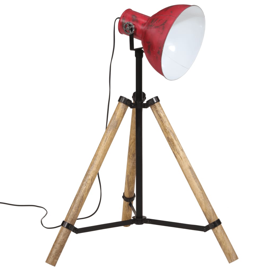 Vloerlamp 25 W E27 75x75x90-150 cm verweerd rood - AllerleiShop