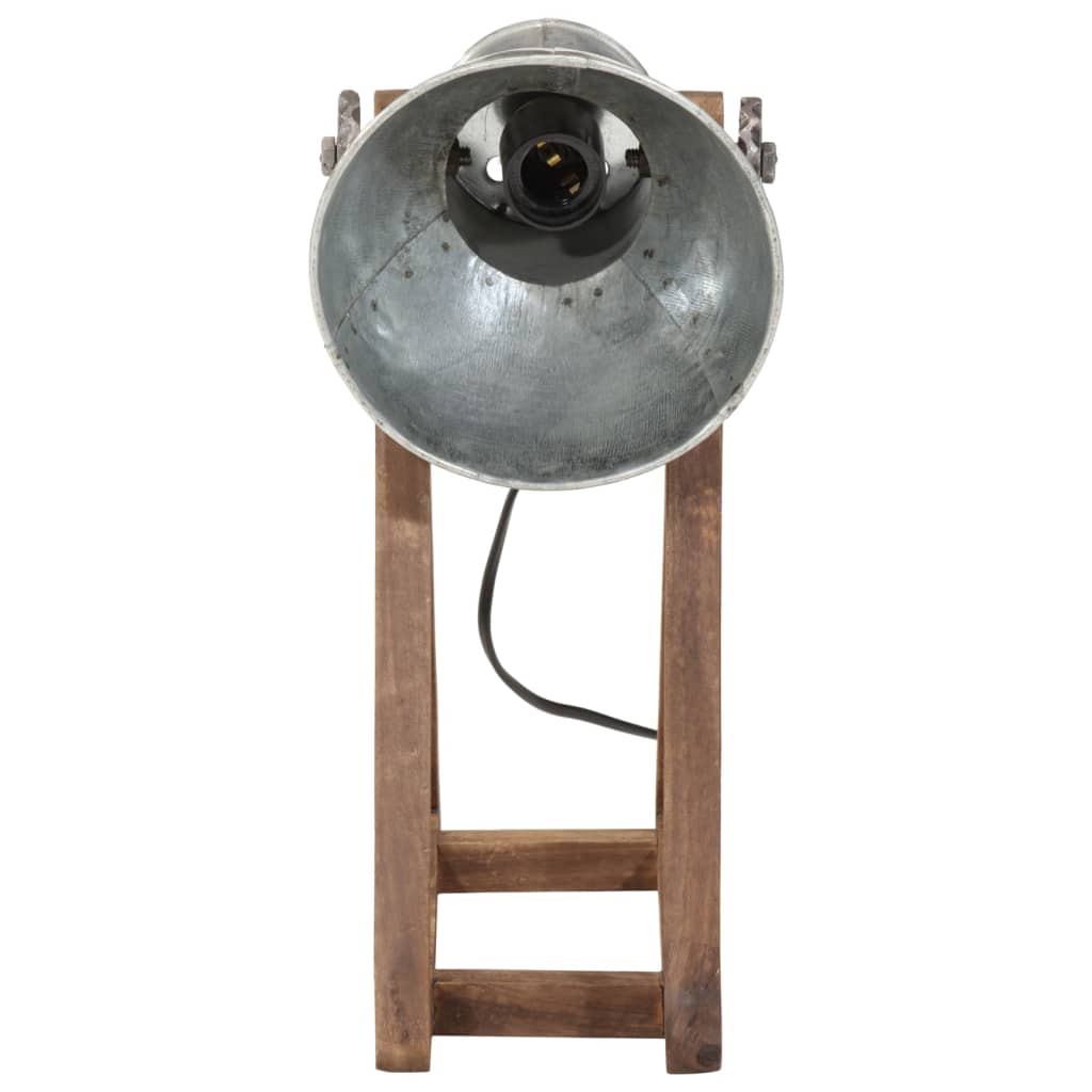 Bureaulamp 25 W E27 30x17x40 cm vintage zilverkleurig - AllerleiShop