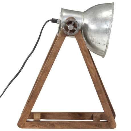 Bureaulamp 25 W E27 30x17x40 cm vintage zilverkleurig - AllerleiShop