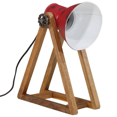 Bureaulamp 25 W E27 30x17x40 cm verweerd rood - AllerleiShop