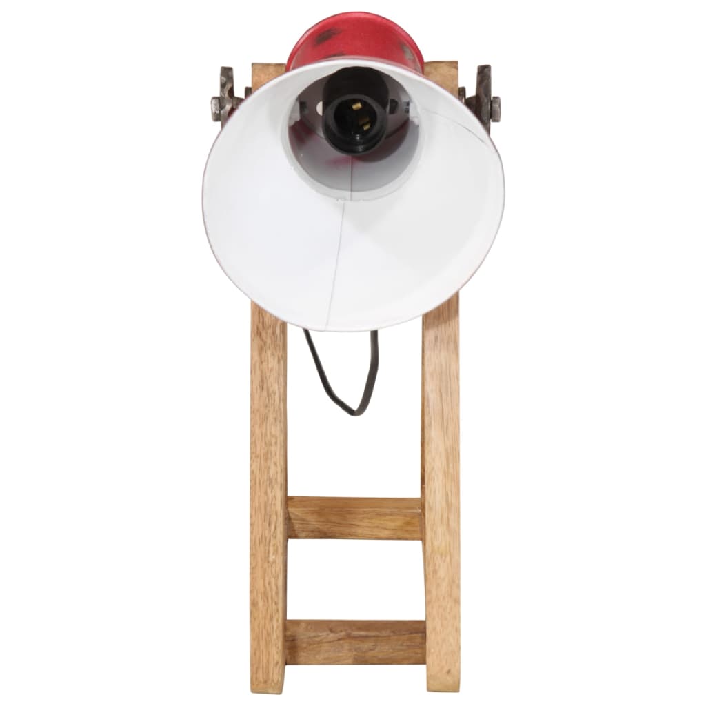 Bureaulamp 25 W E27 30x17x40 cm verweerd rood - AllerleiShop