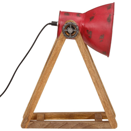 Bureaulamp 25 W E27 30x17x40 cm verweerd rood - AllerleiShop