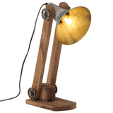 Bureaulamp 25 W E27 23x13x52 cm vintage zilverkleurig - AllerleiShop