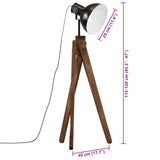 Vloerlamp 25 W E27 45x45x120 cm zwart - AllerleiShop