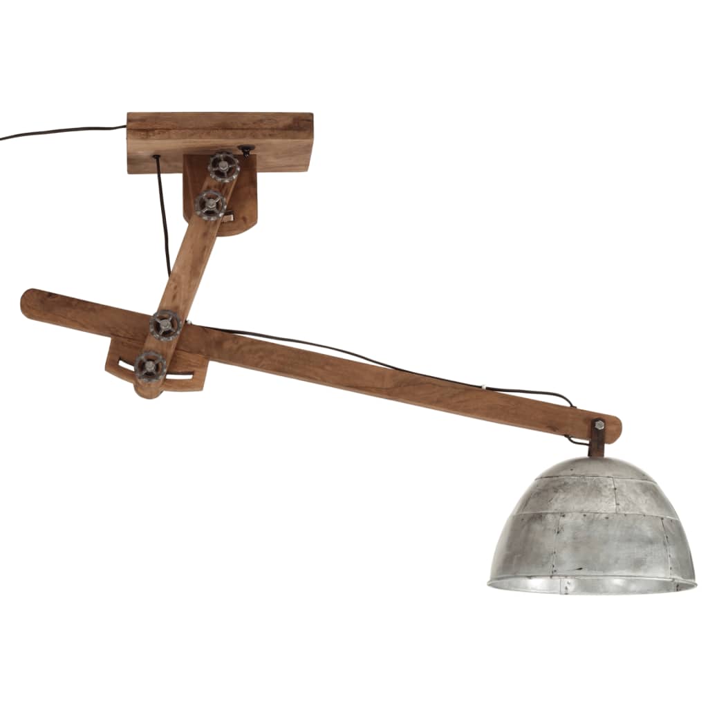 Plafondlamp 25 W E27 105x30x65-108 cm vintage zilverkleurig - AllerleiShop