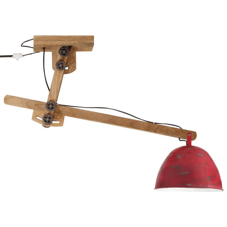 Plafondlamp 25 W E27 105x30x65-108 cm verweerd rood - AllerleiShop