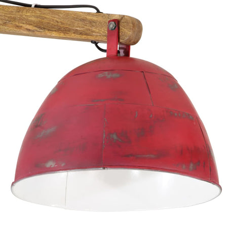 Plafondlamp 25 W E27 105x30x65-108 cm verweerd rood - AllerleiShop