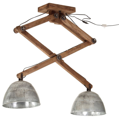 Plafondlamp 25 W E27 29x18x85 cm vintage zilverkleurig - AllerleiShop