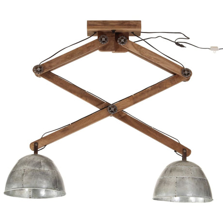 Plafondlamp 25 W E27 29x18x85 cm vintage zilverkleurig - AllerleiShop