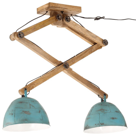 Plafondlamp 25 W E27 29x18x85 cm verweerd blauw - AllerleiShop