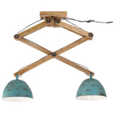 Plafondlamp 25 W E27 29x18x85 cm verweerd blauw - AllerleiShop