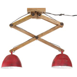 Plafondlamp 25 W E27 29x18x85 cm verweerd rood - AllerleiShop