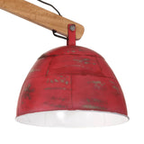 Plafondlamp 25 W E27 29x18x85 cm verweerd rood - AllerleiShop