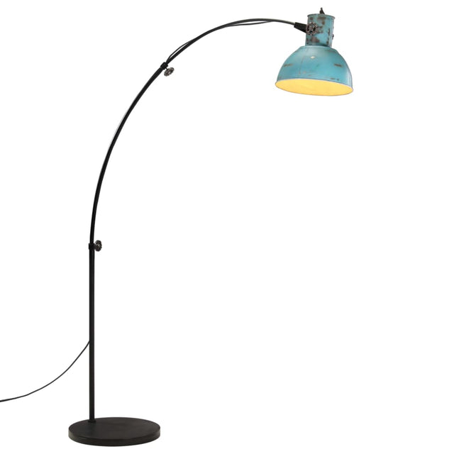 Vloerlamp 25 W E27 150 cm verweerd blauw - AllerleiShop