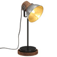 Bureaulamp 25 W E27 17x17x50 cm vintage zilverkleurig - AllerleiShop