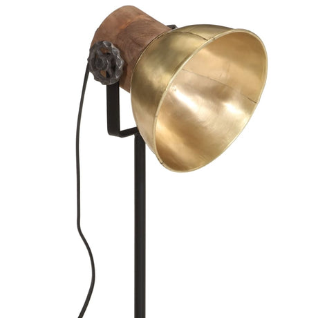 Bureaulamp 25 W E27 17x17x50 cm antiek messingkleurig - AllerleiShop