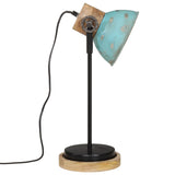 Bureaulamp 25 W E27 17x17x50 cm verweerd blauw - AllerleiShop