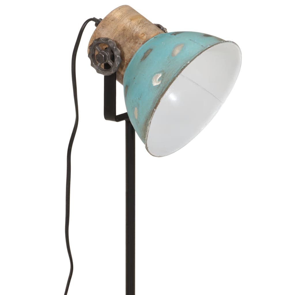 Bureaulamp 25 W E27 17x17x50 cm verweerd blauw - AllerleiShop