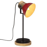 Bureaulamp 25 W E27 17x17x50 cm verweerd rood - AllerleiShop