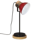 Bureaulamp 25 W E27 17x17x50 cm verweerd rood - AllerleiShop