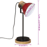 Bureaulamp 25 W E27 17x17x50 cm verweerd rood - AllerleiShop