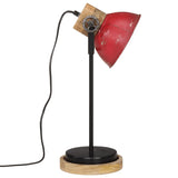 Bureaulamp 25 W E27 17x17x50 cm verweerd rood - AllerleiShop