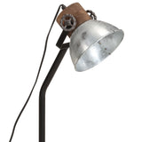 Bureaulamp 25 W E27 18x18x60 cm vintage zilverkleurig - AllerleiShop