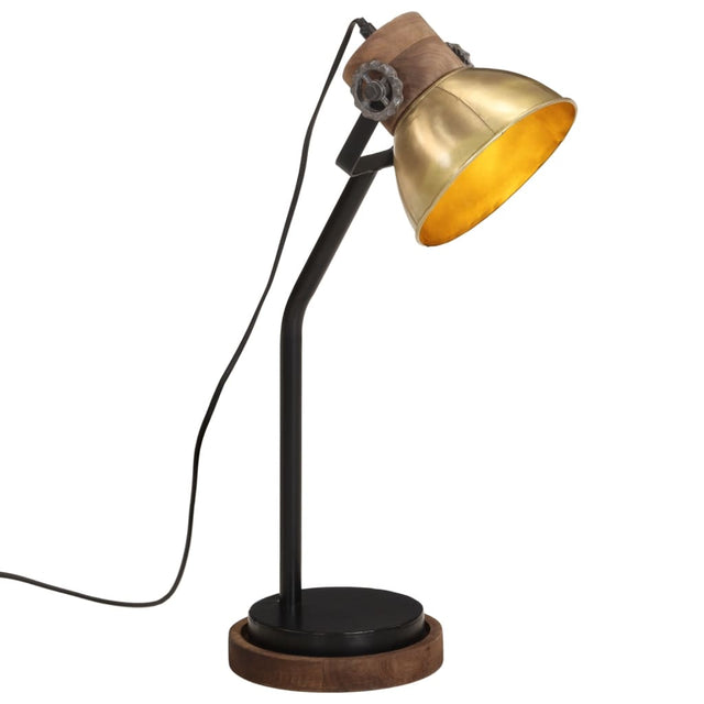 Bureaulamp 25 W E27 18x18x60 cm antiek messingkleurig - AllerleiShop