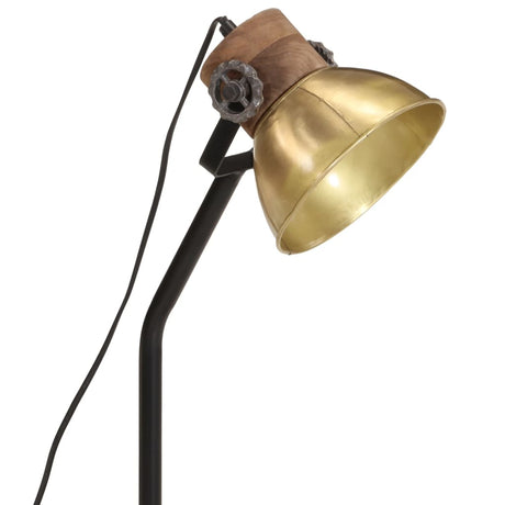 Bureaulamp 25 W E27 18x18x60 cm antiek messingkleurig - AllerleiShop