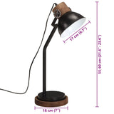 Bureaulamp 25 W E27 18x18x60 cm zwart - AllerleiShop