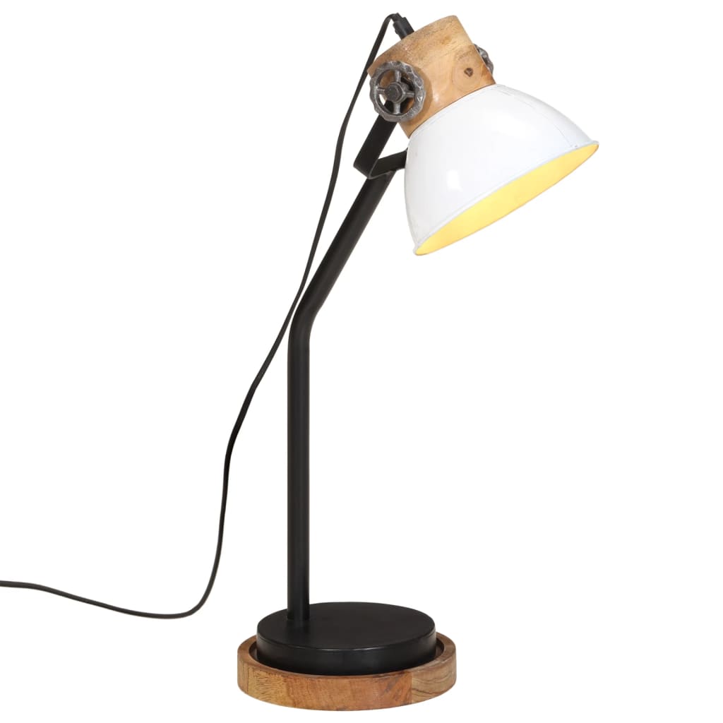 Bureaulamp 25 W E27 18x18x60 cm wit - AllerleiShop