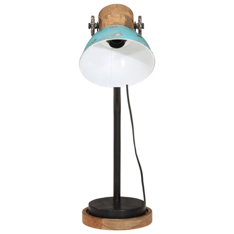 Bureaulamp 25 W E27 18x18x60 cm verweerd blauw - AllerleiShop