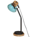 Bureaulamp 25 W E27 18x18x60 cm verweerd blauw - AllerleiShop