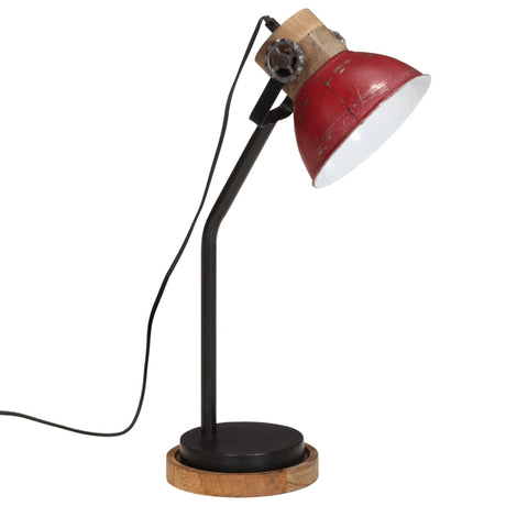 Bureaulamp 25 W E27 18x18x60 cm verweerd rood - AllerleiShop