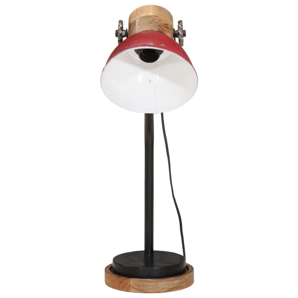 Bureaulamp 25 W E27 18x18x60 cm verweerd rood - AllerleiShop