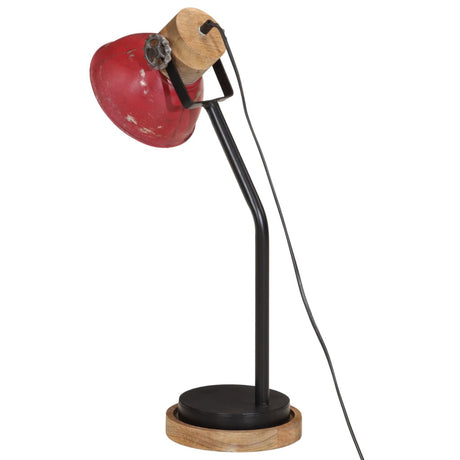 Bureaulamp 25 W E27 18x18x60 cm verweerd rood - AllerleiShop